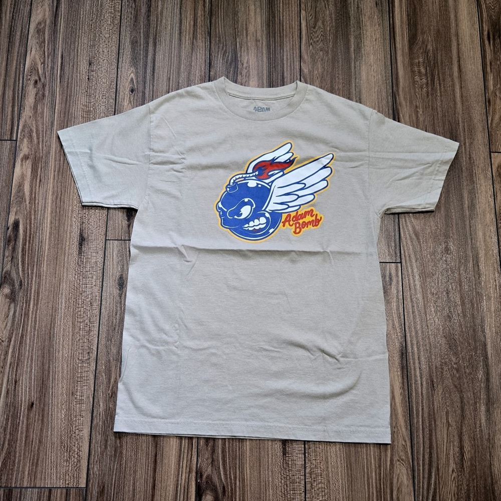 The Hundreds Adam Bomb Graphic Tee Tan Beige Streetwear Shirt Medium